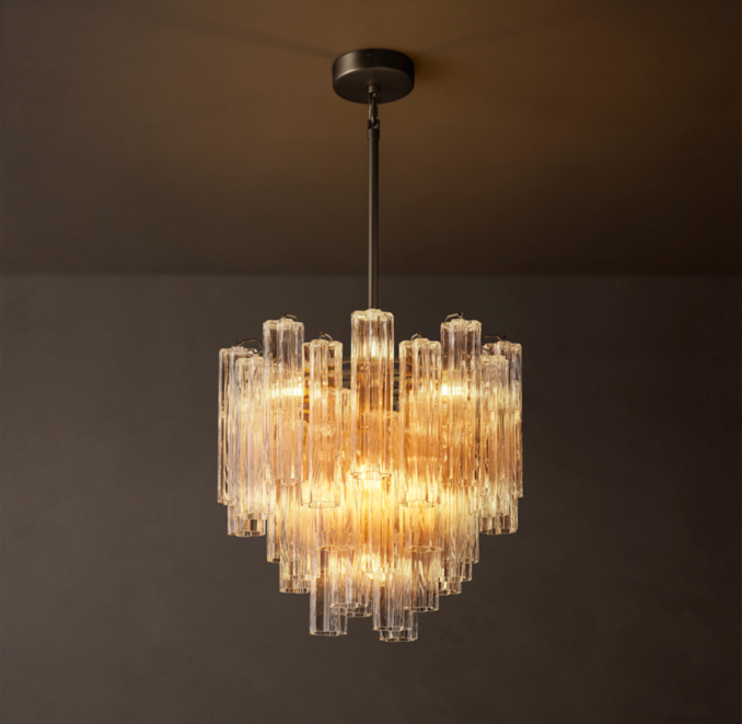 61cm chandelier shown in Bronze.