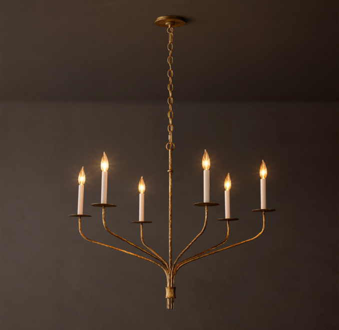 Shown in Gilded Iron.
