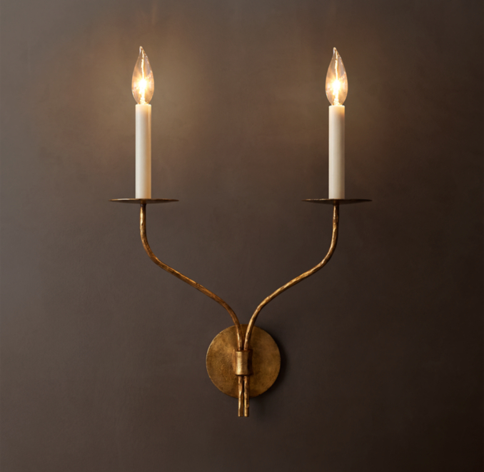 Shown in Gilded Iron.