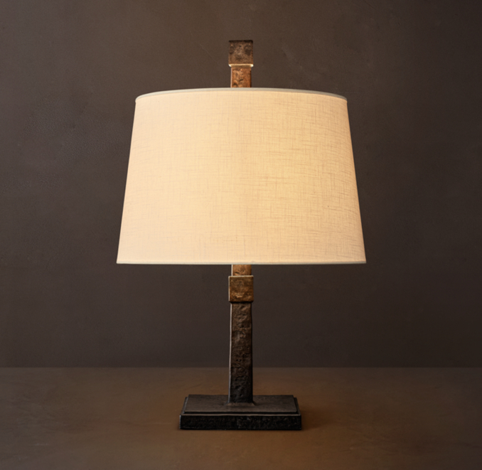19" lamp shown in Iron.
