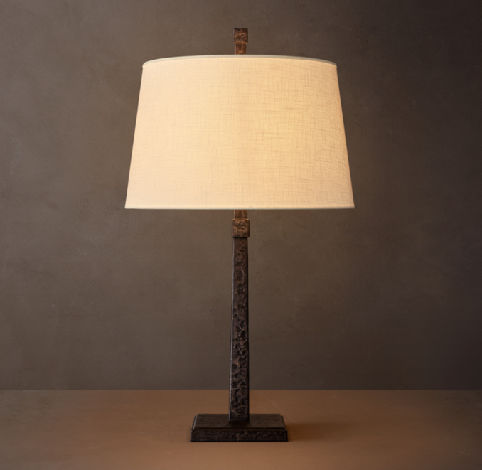 36" lamp shown in Iron.