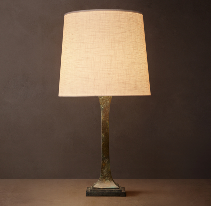 27" lamp shown in Patinated Bronze.