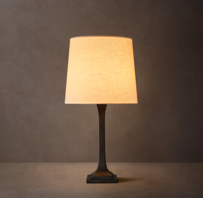 27" lamp shown in Patinated Bronze.