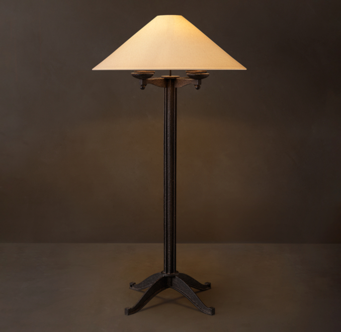 Grand French Candlestick Floor Lamp