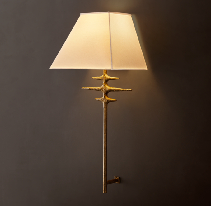 Shown in Lacquered Burnished Brass.
