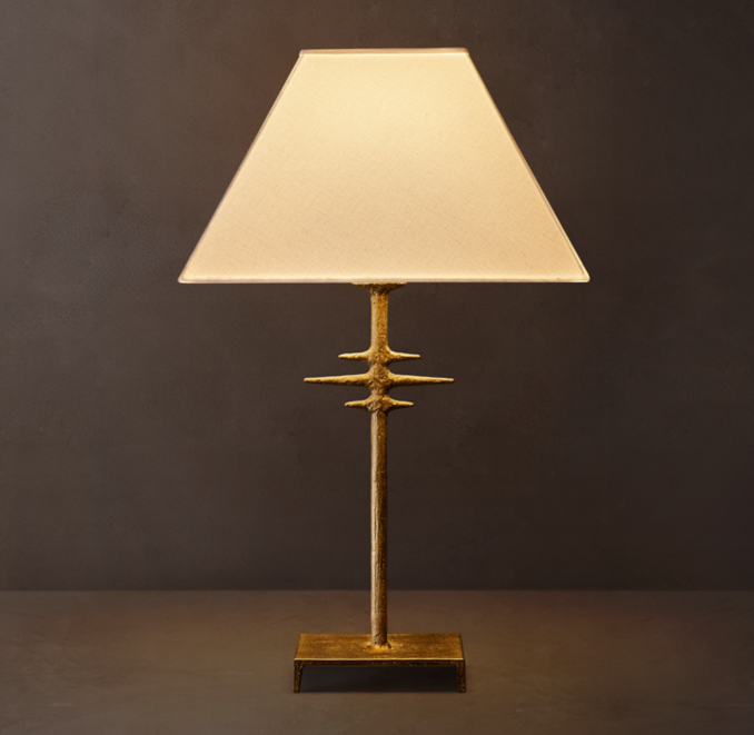 24" lamp shown in Lacquered Burnished Brass.