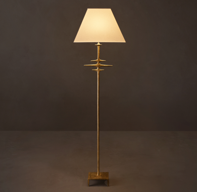 Shown in Lacquered Burnished Brass.