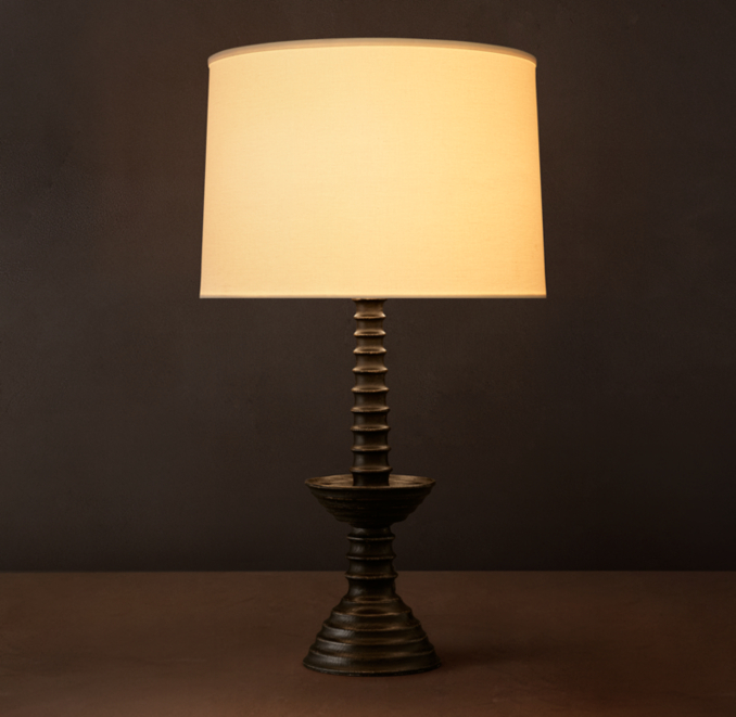24" lamp shown in Black Oak.