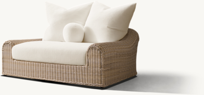 Shown in Greige. Cushions shown in Natural Perennials® Performance Textured Linen Weave.