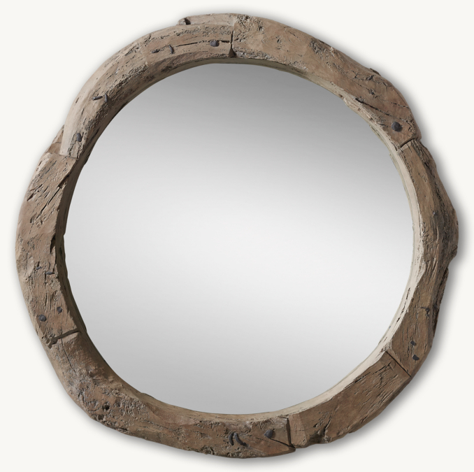 RUSTIC WELL HEAD MIRROR