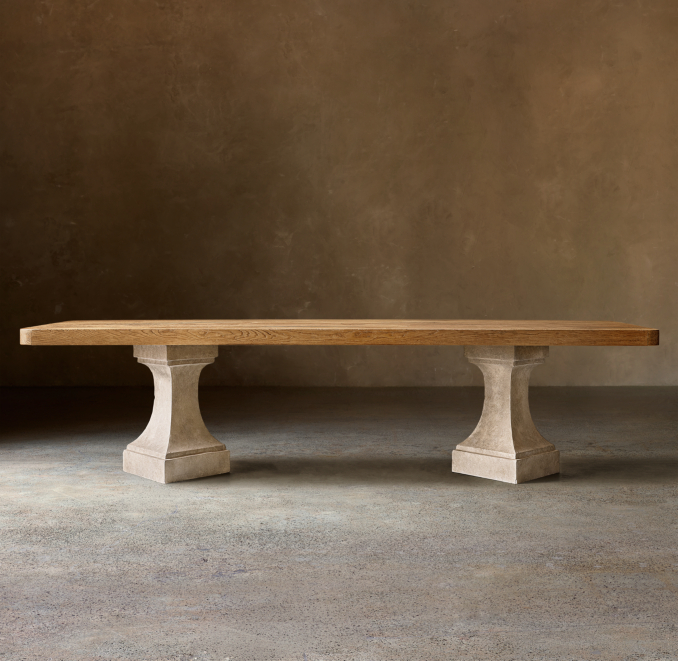 Shown in Cast Stone/Aged Natural Oak.