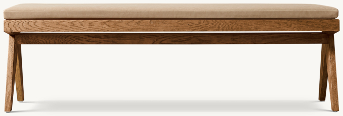 Jakob Cane Bench Vegan Leather Cushion