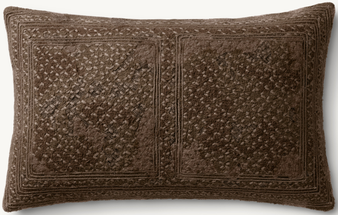 Handwoven Deconstructed Four Square Pillow Cover - Lumbar