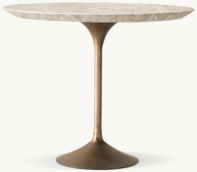 Shown in Grey Emperador Marble/Antiqued Brass.