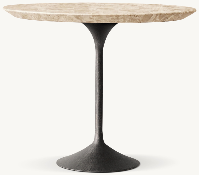 Shown in Crema Emperador Marble/Cast Iron.
