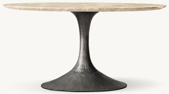 Shown in Crema Emperador Marble/Cast Iron.