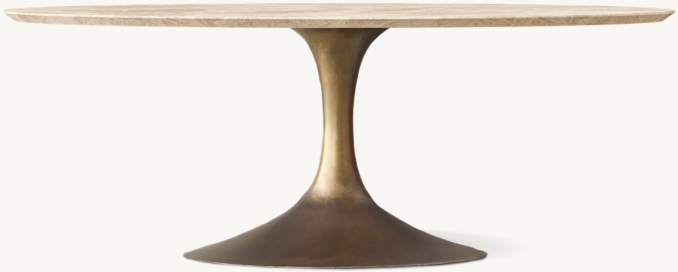Shown in Crema Emperador Marble/Antiqued Brass.