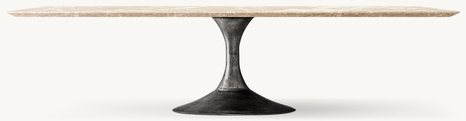 Shown in Crema Emperador Marble/Cast Iron.
