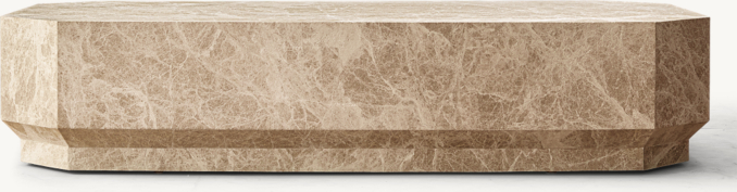 Shown in Sandblasted Crema Emperador Marble.