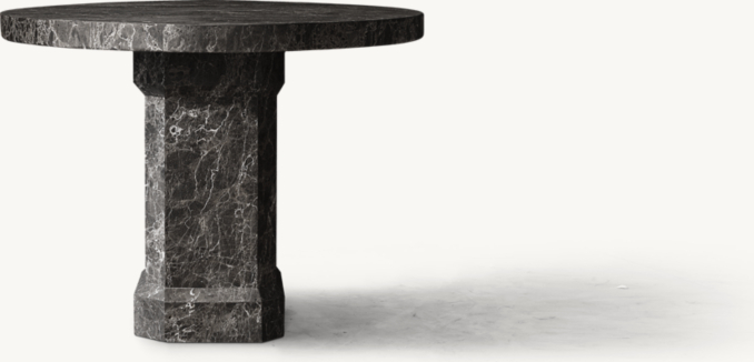 Shown in Sandblasted Black Emperador Marble.