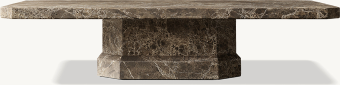 Antic - Table basse à piédestal