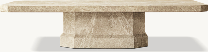 Shown in Sandblasted Crema Emperador Marble.