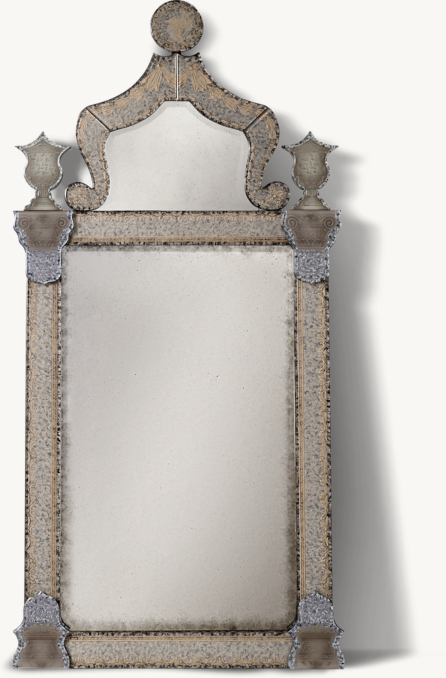 19TH C BAROQUE RAVENNA GRANDE MIRROR