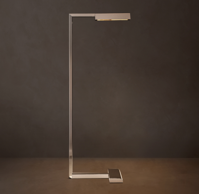 38" lamp shown in Polished Nickel.