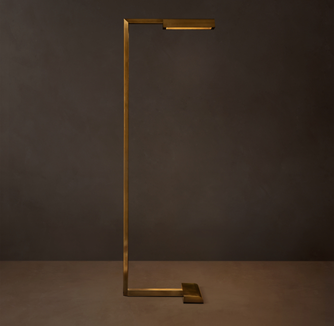 46" lamp shown in Natural Brass.