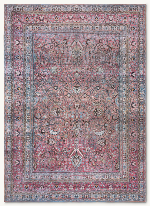 Antique Khorasan Wool Rug - C. 1920 - 10'7