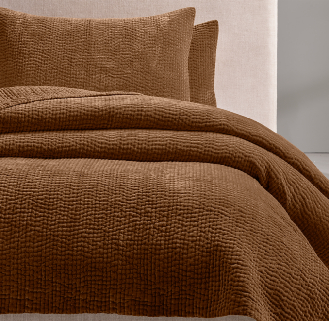 Matte Velvet Pick Stitch Quilt