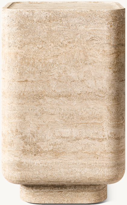 14" drink table shown in Italian Classico Travertine.