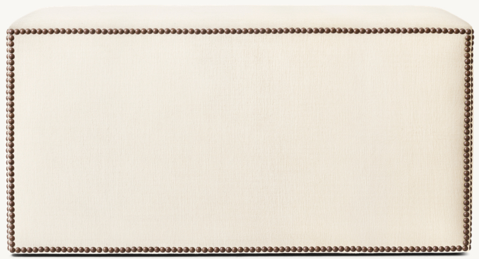 36½" stool shown in Natural Classic Belgian Linen.