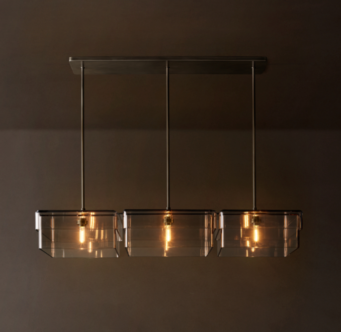 60" chandelier shown in Bronze.