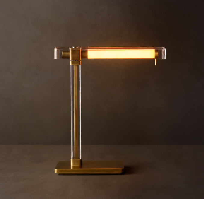 Shown in Lacquered Burnished Brass.