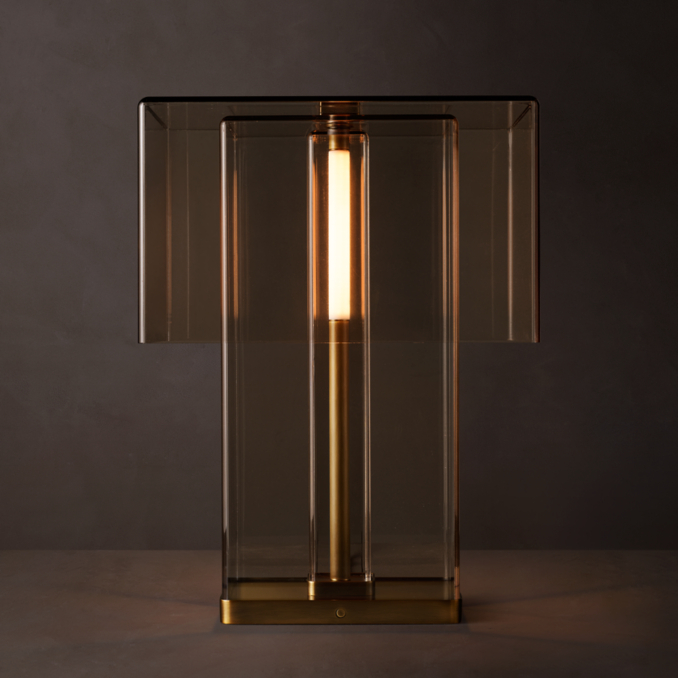 24" lamp shown in Lacquered Burnished Brass.