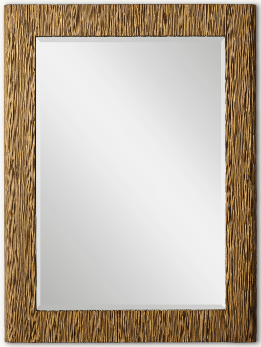 Hand-Textured Carved Mirror