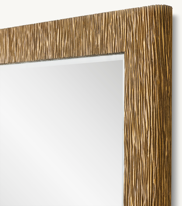 Hand-Textured Carved Mirror