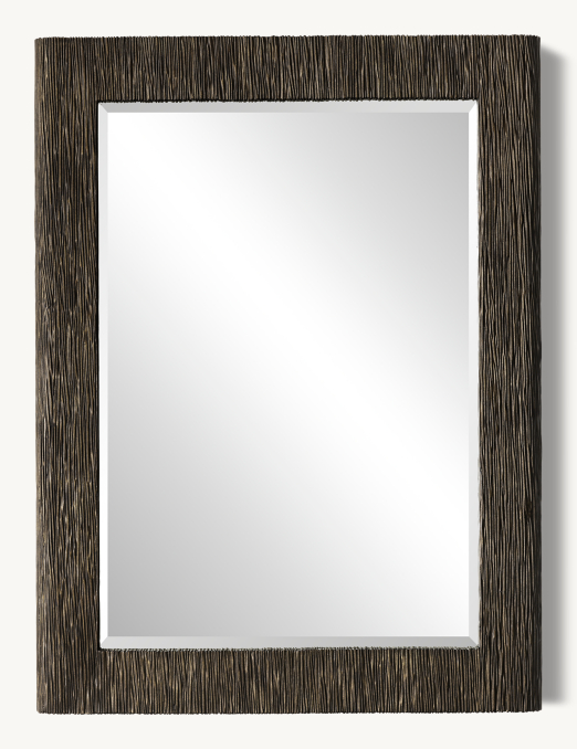Hand-Textured Carved Mirror