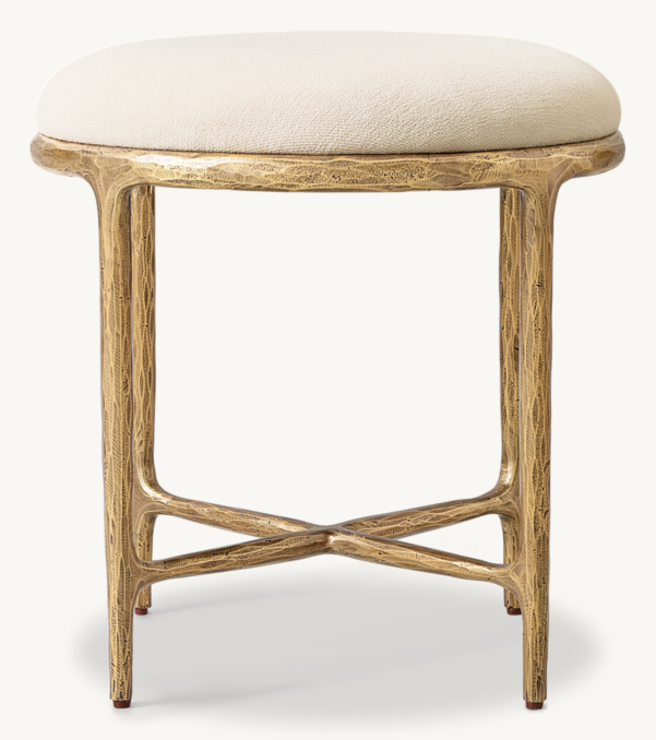 Shown in Natural Performance Linen Weave with Forged Brass finish.