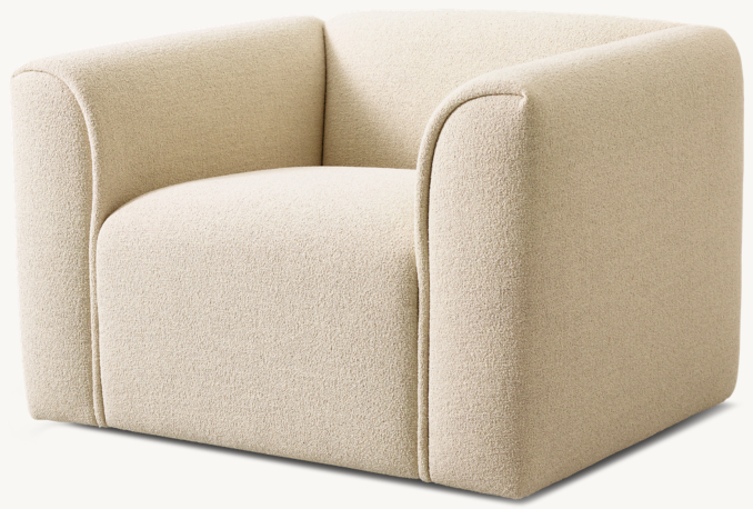 Shown in Bisque Italian Performance Fine Bouclé.