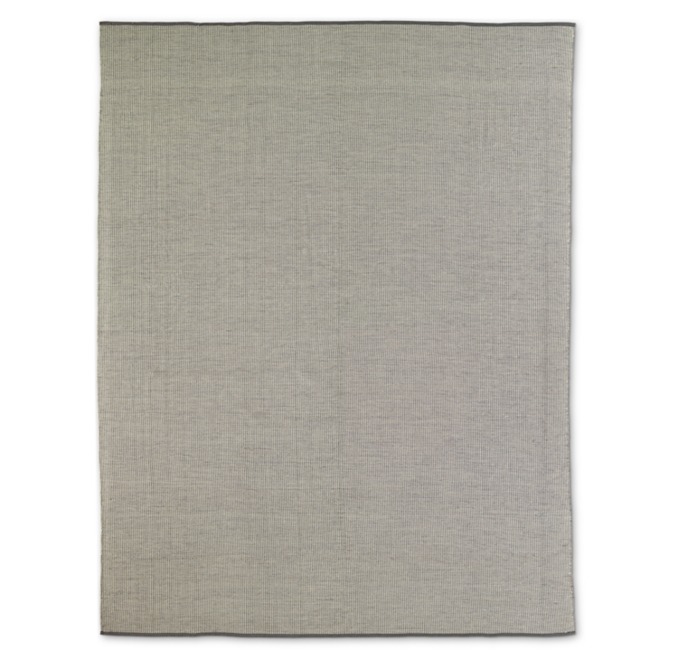 Perennials® Performance Pinstripe Outdoor Rug Charcoal