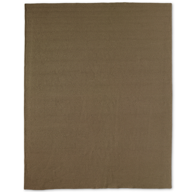 Solid Sunbrella® Braided Outdoor Rug Mocha