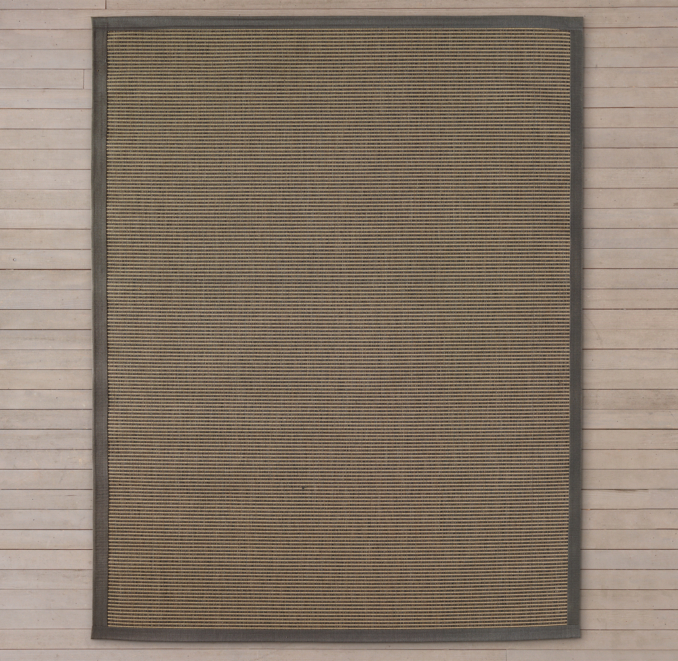 Sunbrella® Stripe Outdoor Rug Grey