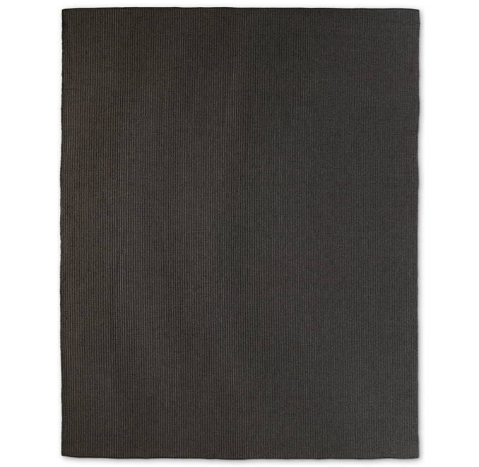 Ribbed Outdoor Rug Charcoal
