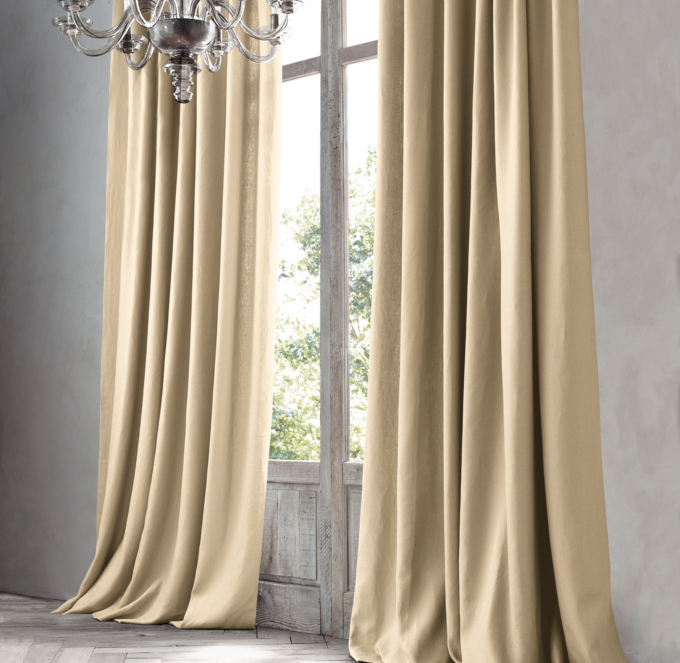 Basket Weave Linen Drapery