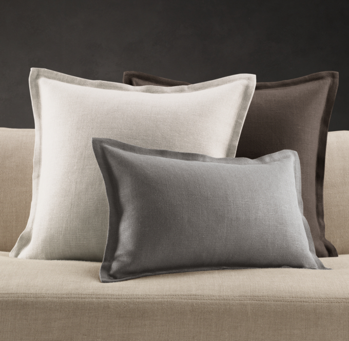 Belgian Linen Flanged Pillow Cover