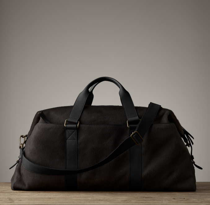 Calf Hair Weekender Bag Espresso