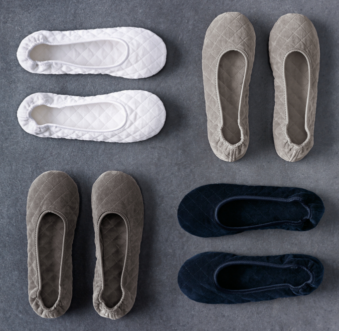 velvet ballet slippers