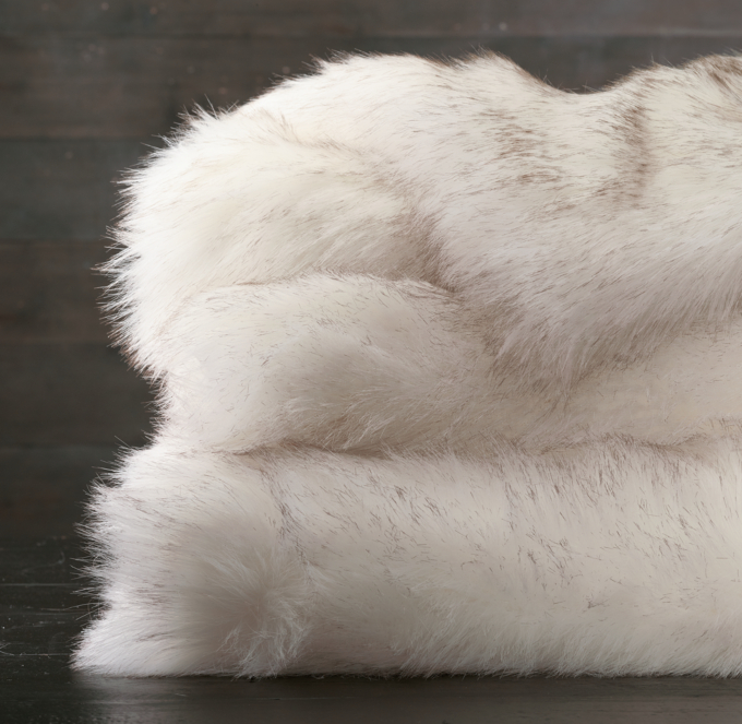 fur faux blanket mink arctic throw exotic throws bed fox rh oversized outdoor restorationhardware zoom